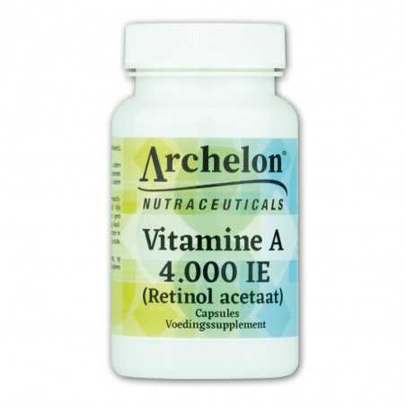 Vitamine A (acétate de rétinol) - 4,000 UI - 1,200 mcg